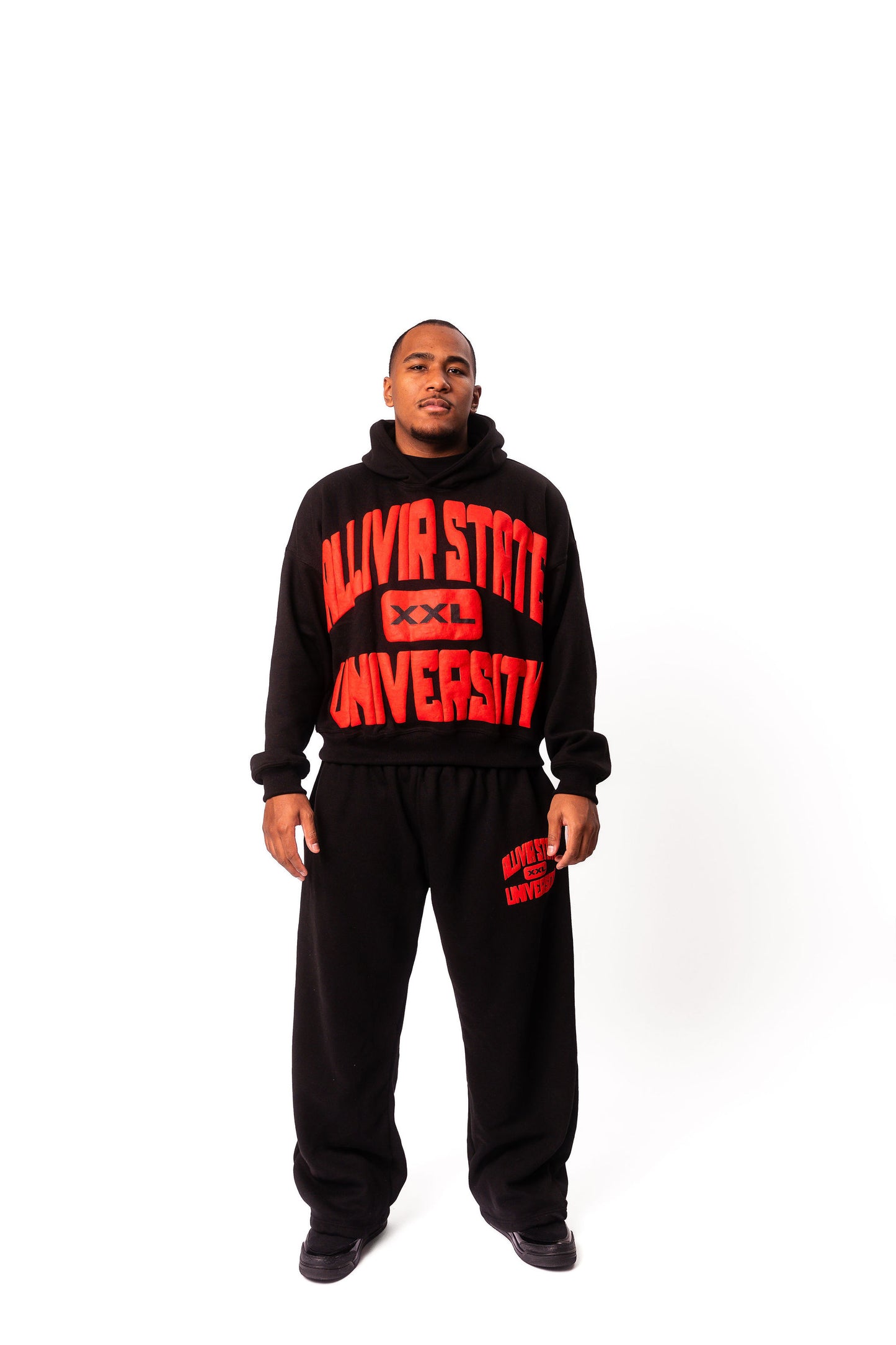 Allivir University Hoodie - Black