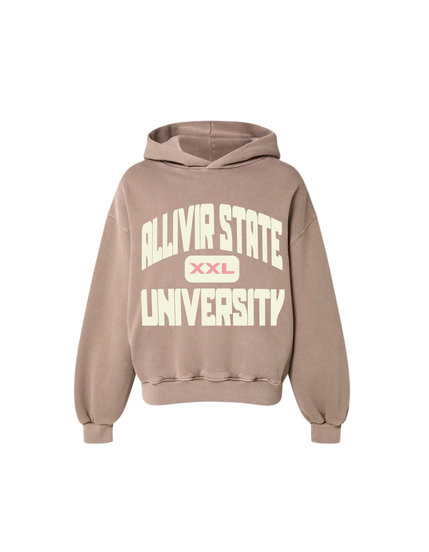 Allivir University Hoodie - Dusty Tan