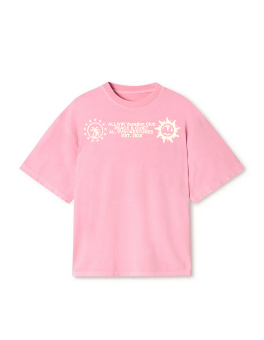 Allivir Vacations T-Shirt -  Blossom Pink