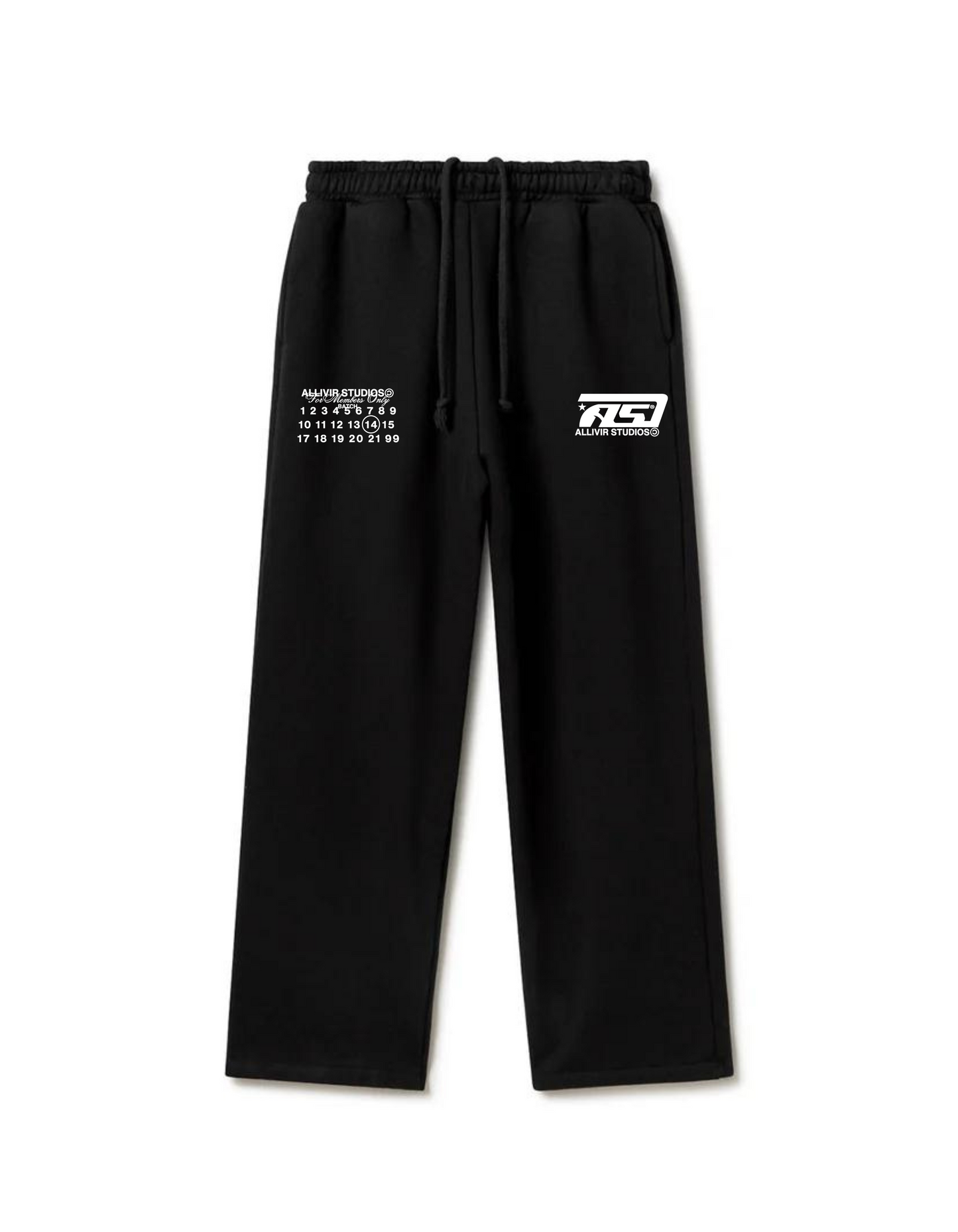 Allivir Studios Sweatpants - Solid Black