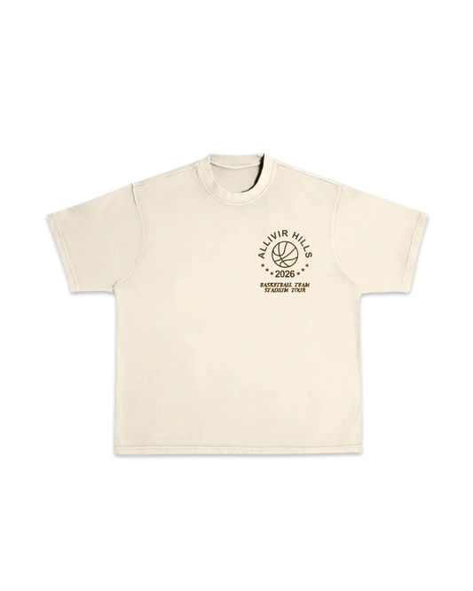 Allivir Stadium Tour T-Shirt -  Cream