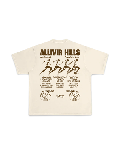 Allivir Stadium Tour T-Shirt -  Cream