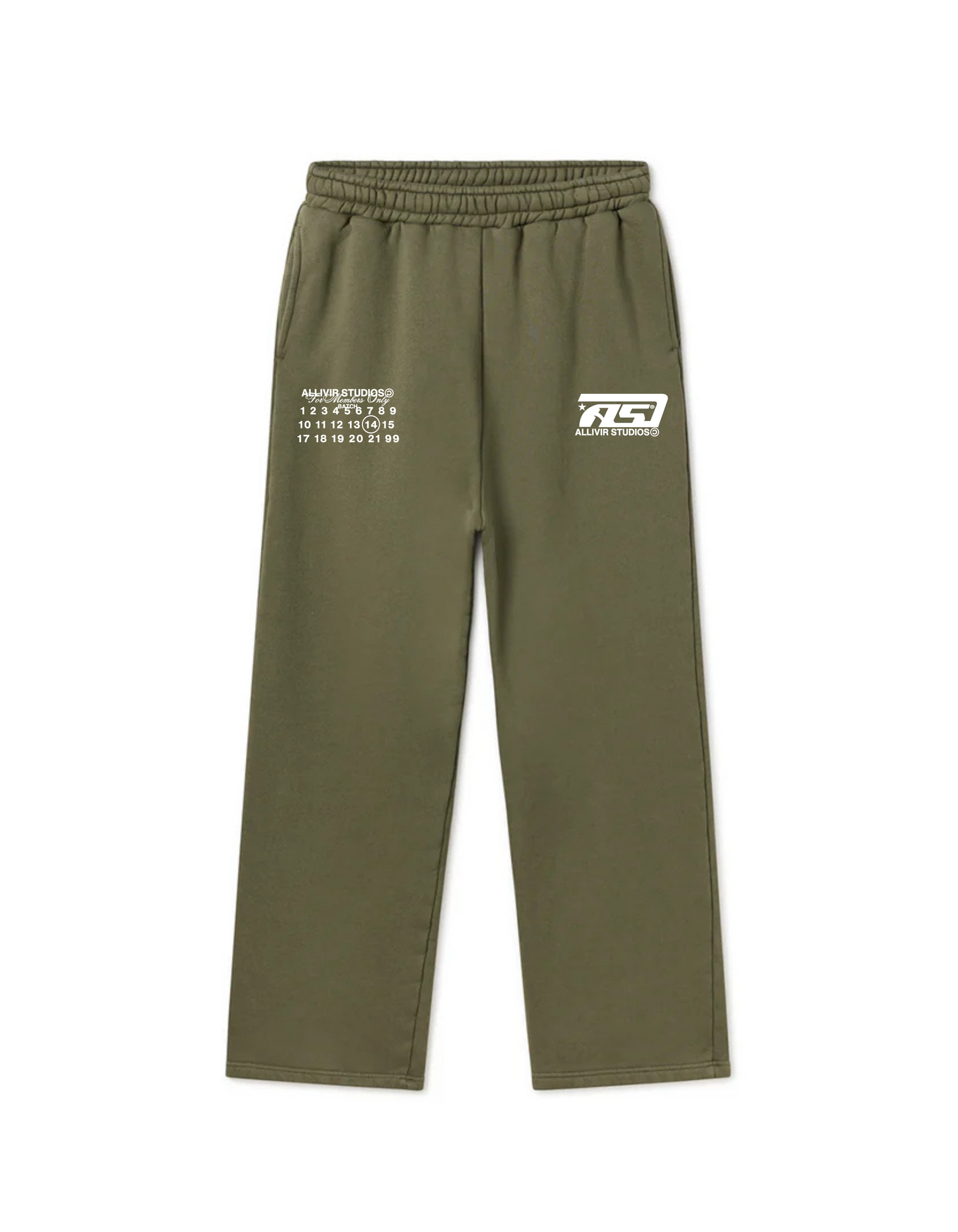 Allivir Studios Sweatpants - Olive Green