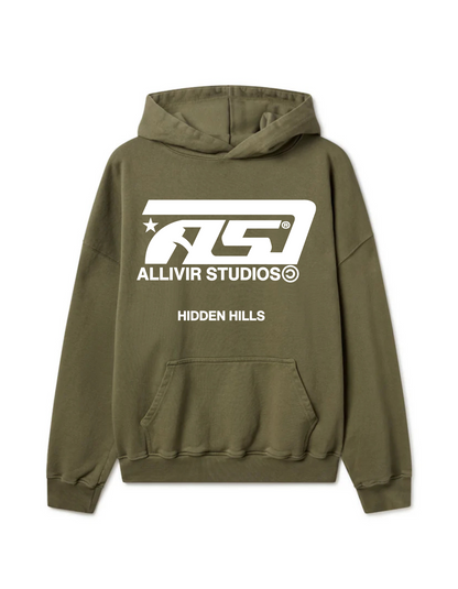 Allivir Studios Hoodie - Olive Green