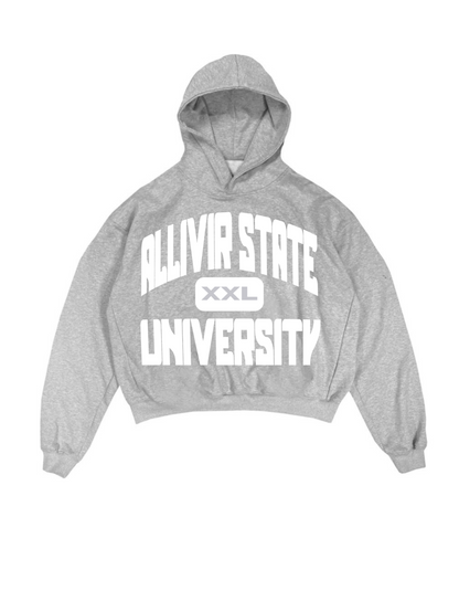 Allivir State University Hoodie in Grey