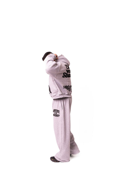 Allivir University Sweatpants - Heather Grey