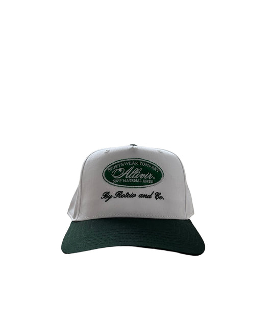 Mid-Profile Snapback in White/Green