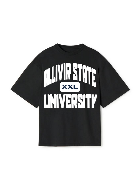 Allivir State University T-Shirt - Black