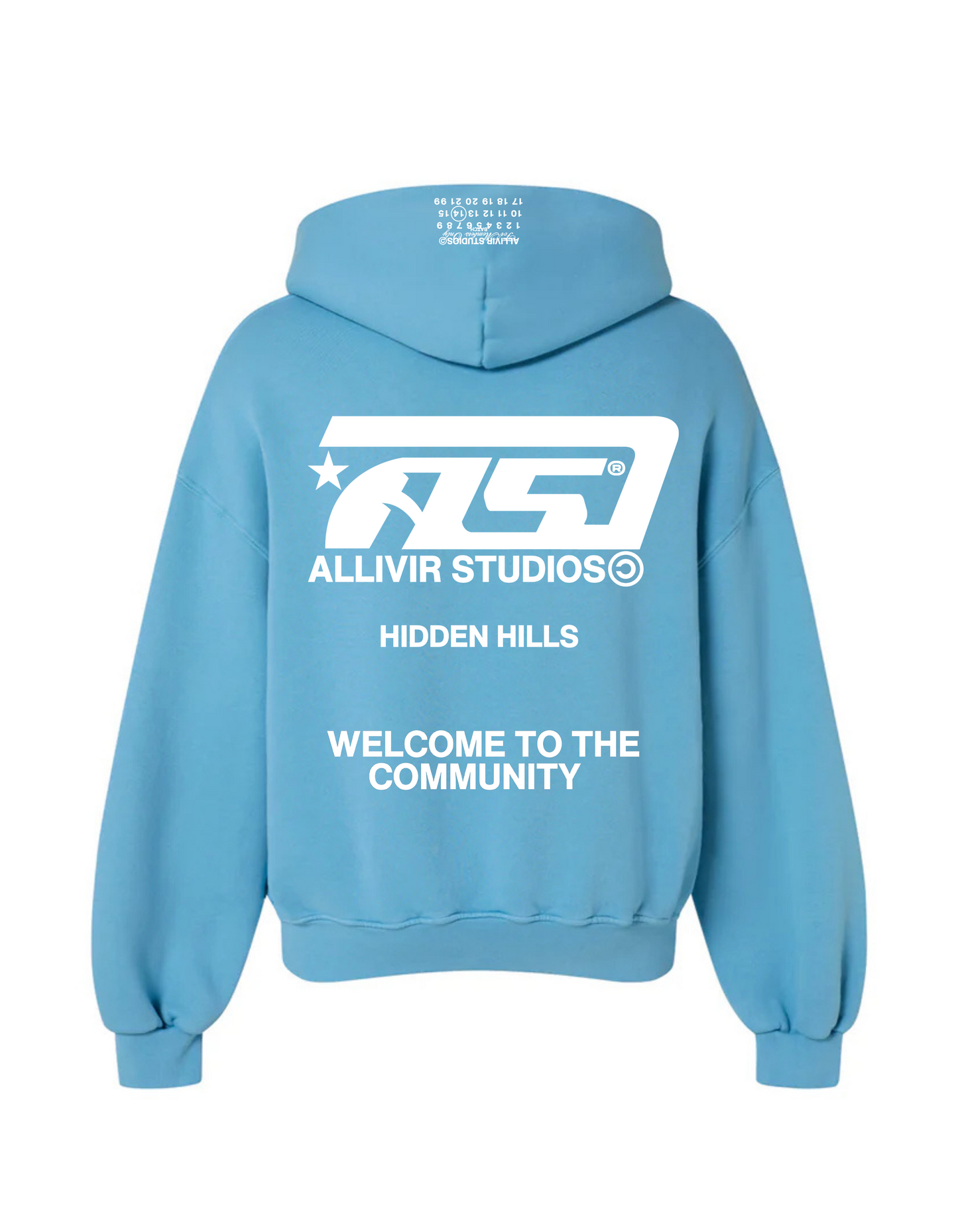 Allivir Studios Hoodie - Carolina Blue