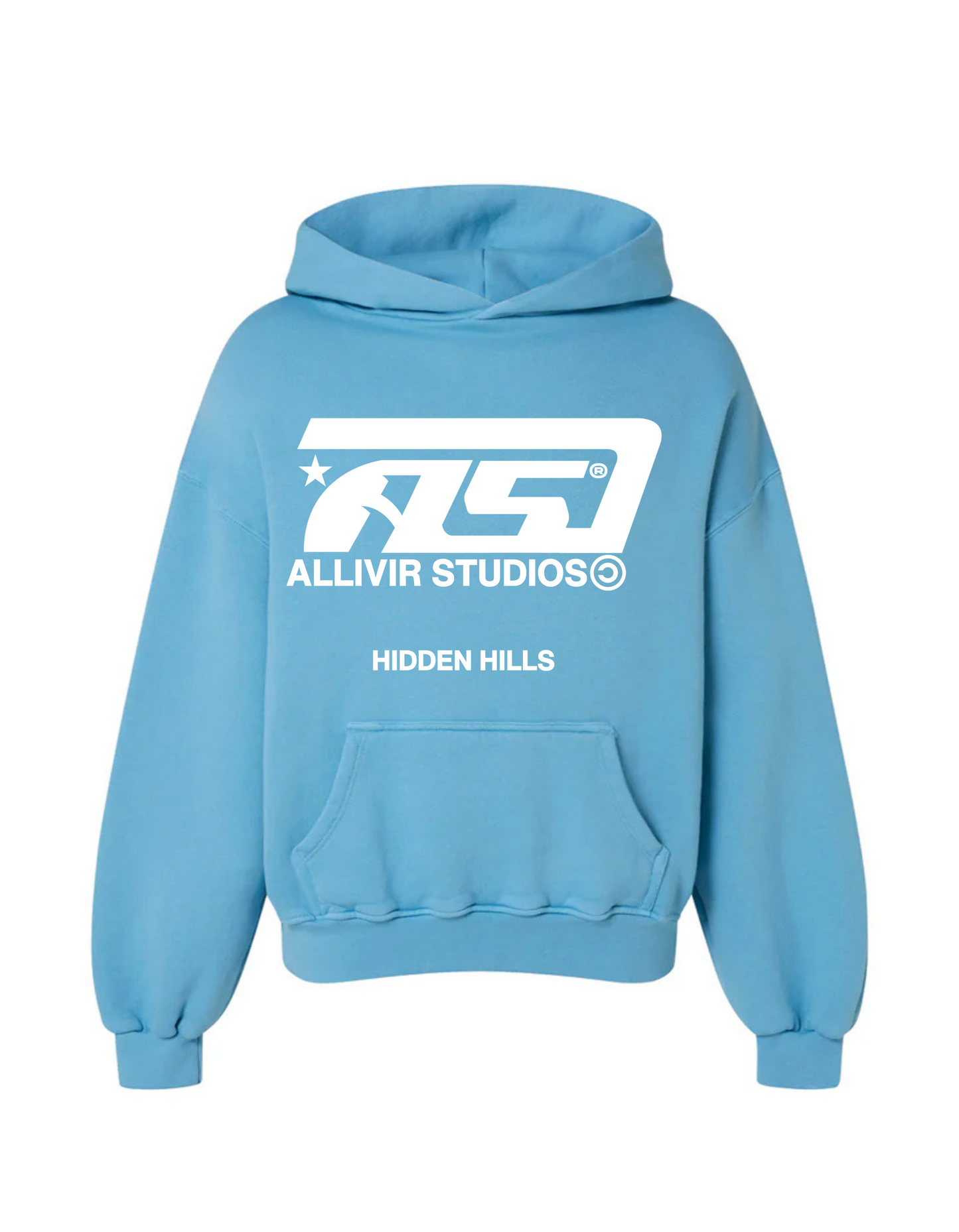 Allivir Studios Hoodie - Carolina Blue