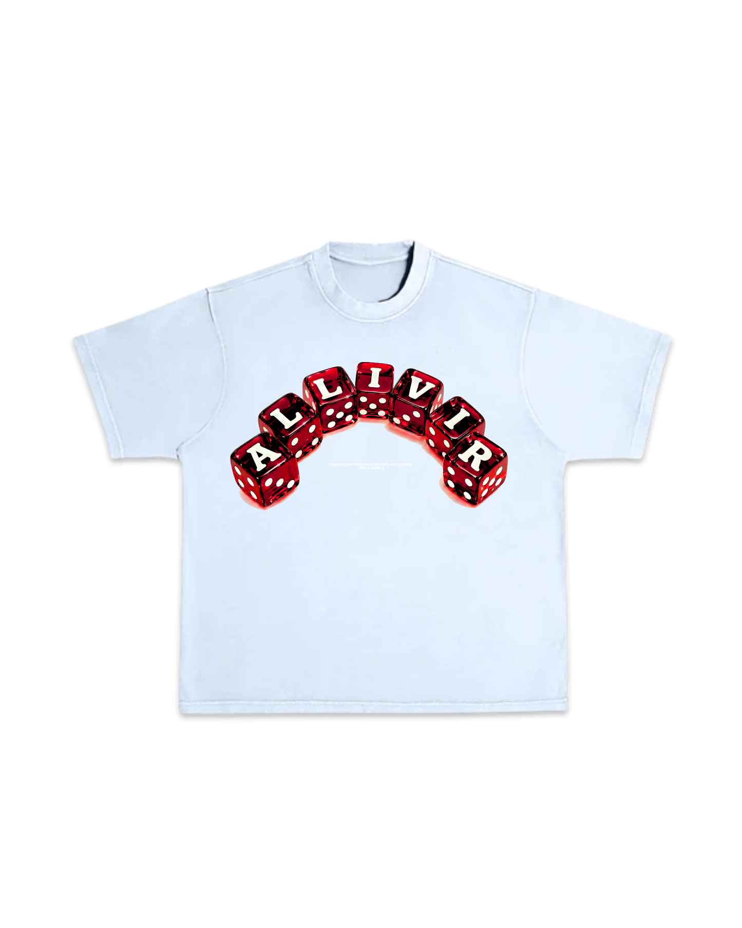 Allivir Dice T-Shirt -  Ice Blue