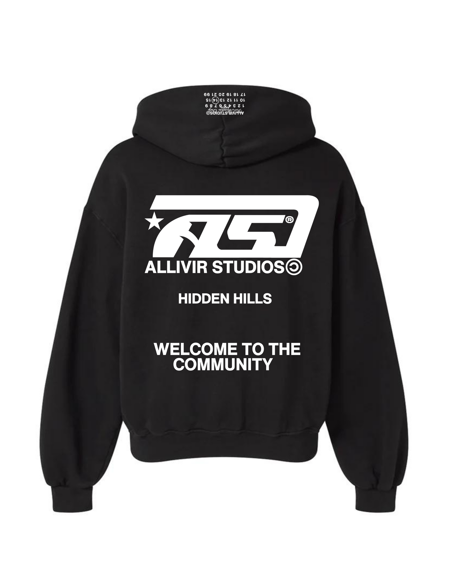 Allivir Studios Hoodie - Solid Black