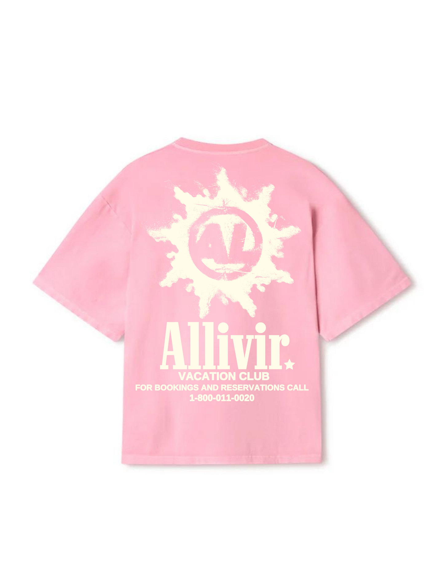 Allivir Vacations T-Shirt -  Blossom Pink